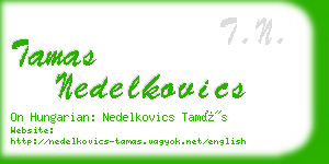 tamas nedelkovics business card